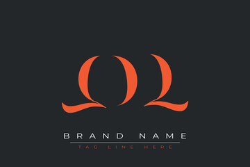 QDQ abstract letter logo design. This logo is designed by three abstract letters.