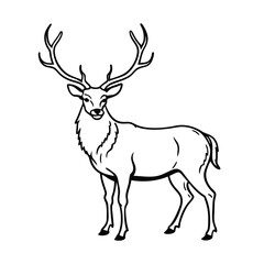 deer silhouette vector