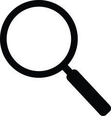 Magnifying glass silhouette design
