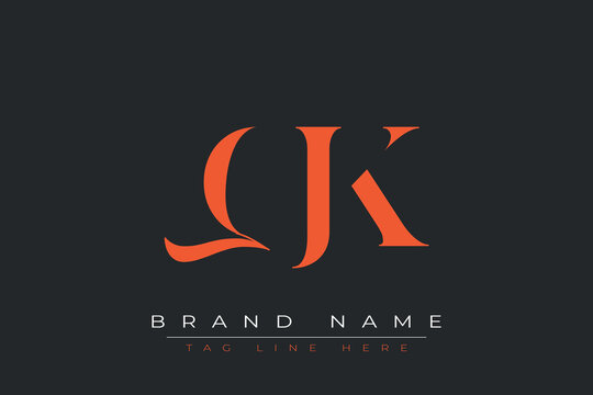QJK abstract letter logo design. This logo is designed by three abstract letters.