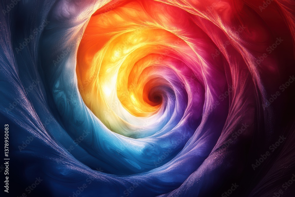 Aufkleber A vibrant swirl of colors representing the depth and complexity of emotions, creating a mesmerizing visual experience.