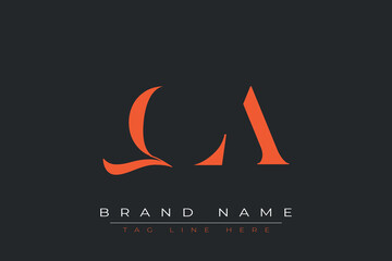 QLA abstract letter logo design. This logo is designed by three abstract letters.