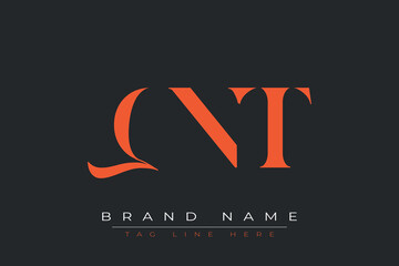 QNT abstract letter logo design. This logo is designed by three abstract letters.