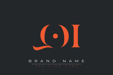 QOI abstract letter logo design. This logo is designed by three abstract letters.