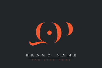 QOP abstract letter logo design. This logo is designed by three abstract letters.