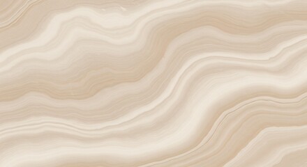 Fototapeta premium Creamy Beige Marble Texture Soft Waves Pattern. AI Generated