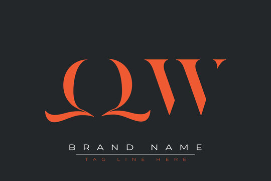 QQW abstract letter logo design. This logo is designed by three abstract letters.