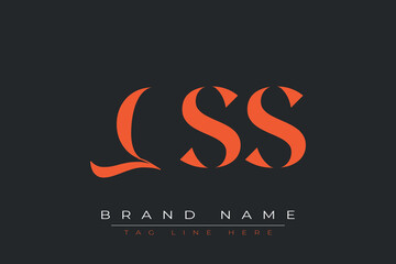 QSS abstract letter logo design. This logo is designed by three abstract letters.