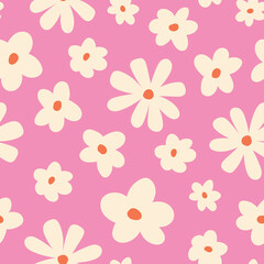 Pink Floral Pattern Spring Floral Background