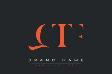 QTF abstract letter logo design. This logo is designed by three abstract letters.