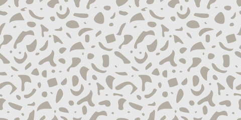 An endless pattern of concrete texture. Grey concrete background with flecks of grey stone. Abstract texture of concrete floor, walls, tiles, handmade wallpaper. Vector.