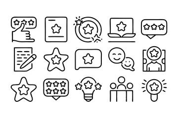 customer review  feedback and opinion blue editabl