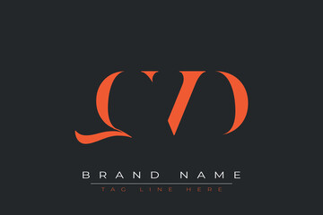 QVD abstract letter logo design. This logo is designed by three abstract letters.