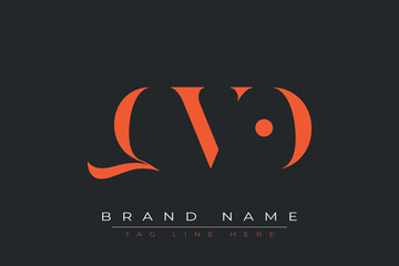 QVO abstract letter logo design. This logo is designed by three abstract letters.