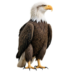 Obraz premium Majestic bald eagle standing proudly isolated image symbol of freedom