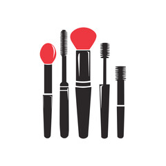 Minimalist Makeup Tools Icon