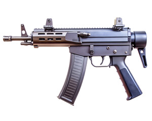 Assault rifle isolated on white background vector illustration