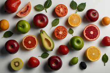 Naklejka premium fruit and vegetables
