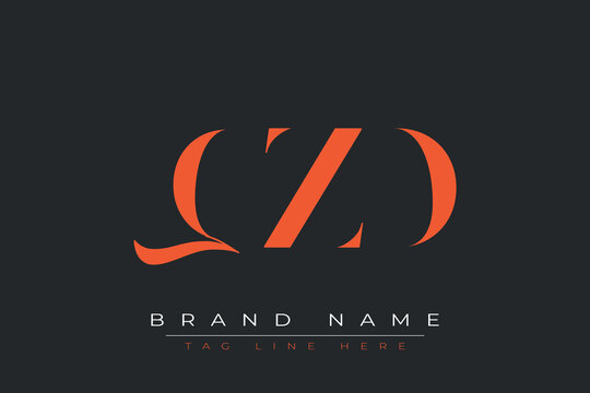 QZD abstract letter logo design. This logo is designed by three abstract letters.