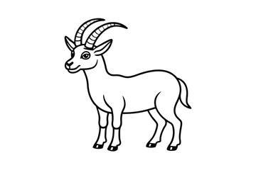 Obraz premium goat vector illustration