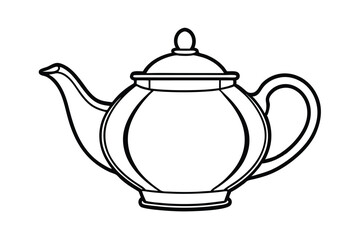 Obraz premium teapot on white background