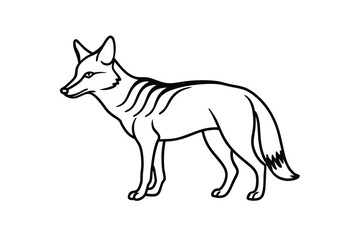 Obraz premium vector illustration of a fox