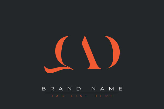 QAD abstract letter logo design. This logo is designed by three abstract letters.