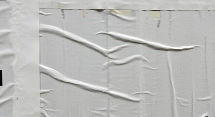 Torn White Poster Texture Background Cool light enhances the abstract design. AI Generated