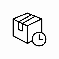 Time box icon vector sign