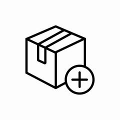 Add box icon vector sign