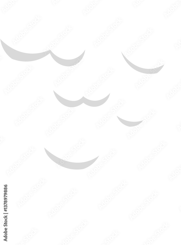 Poster minimalist gray curved lines create a dynamic and elegant pattern against a clean white background, 