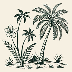 palm tree silhouette