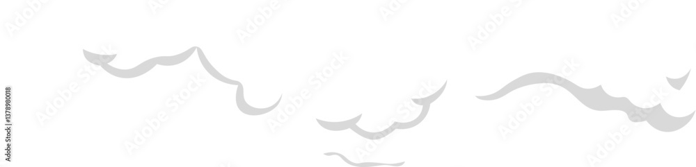 Poster light gray clouds are gently floating across a serene white sky. creating a peaceful and tranquil at