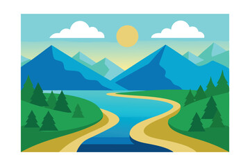 Obraz premium mountain road in the mountains