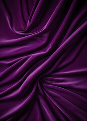  Luxurious Purple Satin Fabric Draped Elegantly