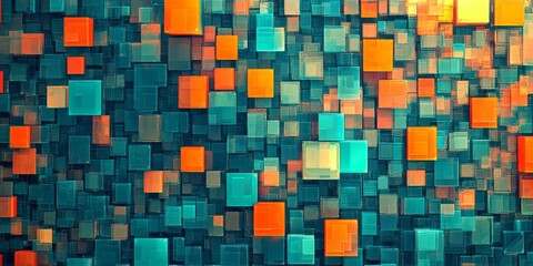 Fototapeta premium Abstract Geometric Cubes Pattern