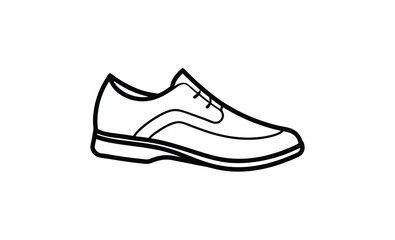 Shoe vector isolated silhouette, shoe vector silhouette art isolated on white background.