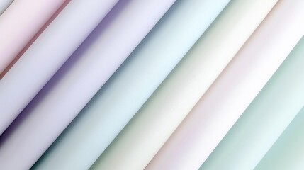 Obraz premium Pastel gradient diagonal patterned paper rolls for creative design projects