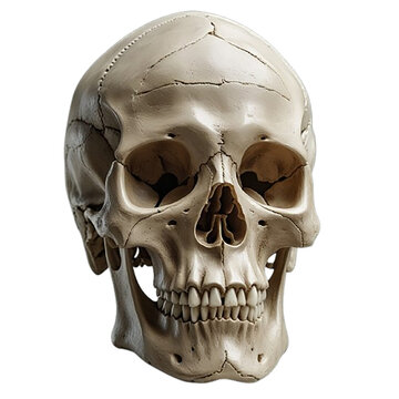 Real human skull art design