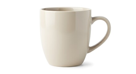 A minimalist mug with a smooth, neutral color. Ideal for enjoying coffee, tea, or any beverage. Simplicity and elegance combined!