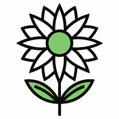 vector flower icon