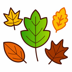 Autumn line vector art design 
