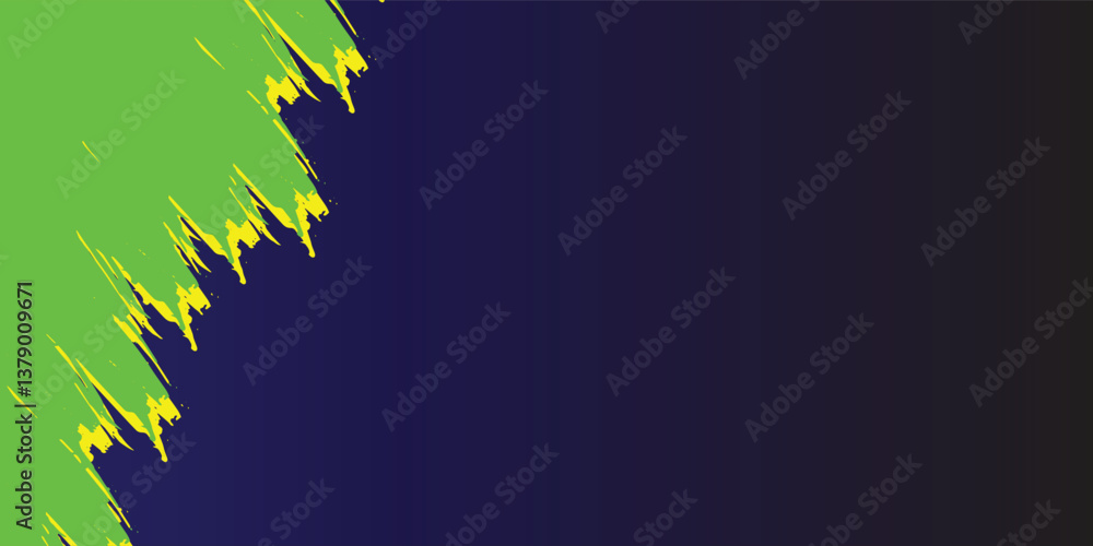 Poster grunge texture background gradient yellow and blue color pattern.
