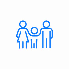family child icon sign vector