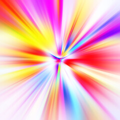 Obraz premium Colorful zoom motion effect. Abstract background. Color lines. Colored texture backdrop and banner. Multi color gradient pattern and textured wallpaper.
