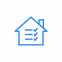 house list icon sign vector