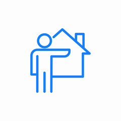 house tenant icon sign vector