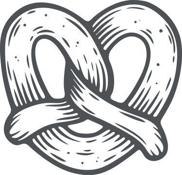 recommend clip art: Pretzel carnival food wheat flour fresh bakery shop Brezel knot german pastry