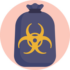 Toxic Waste Drum: A barrel labeled with a hazardous symbol, representing the containment of dangerous chemical waste.