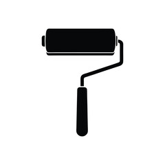 paint roller silhouette art